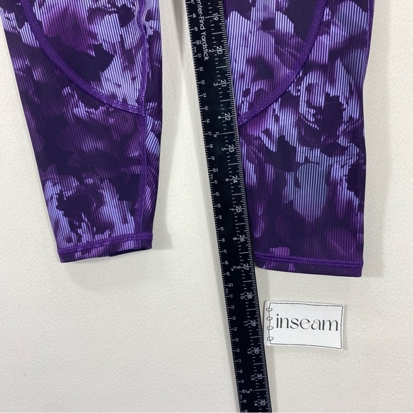 Athleta Rainier Womens Leggings Small Performance Purple Athletic Boho Casual - Picture 9 of 9